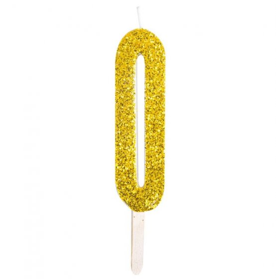 Sifferljus guldglitter 0