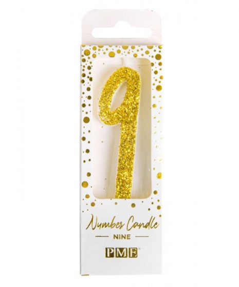 Sifferljus guldglitter