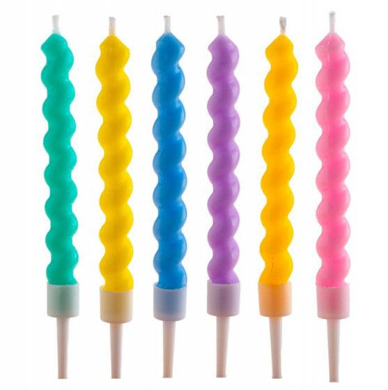 Tårtljus Twisted 6-pack