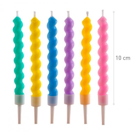 Tårtljus Twisted 6-pack