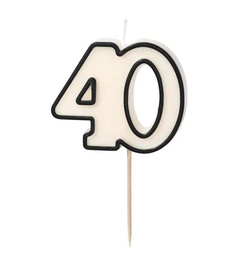 Sifferljus tårta 40 år