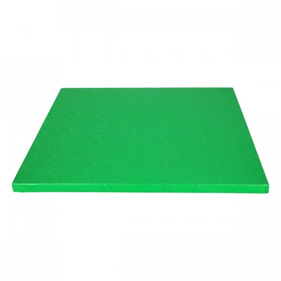 Tjock tårtbricka kvadrat grön