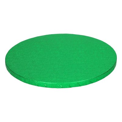 Tjock tårtbricka rund grön 25 cm
