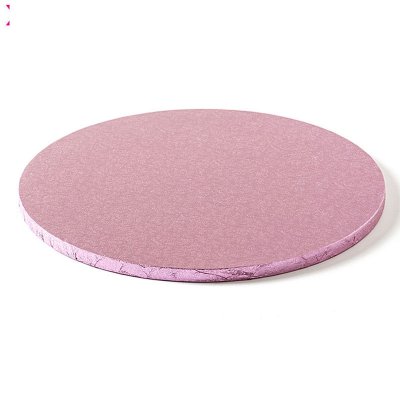 Tjock tårtbricka rosa 30 cm