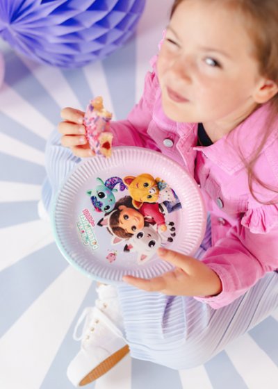 Paper plates Gabby's Dollhouse