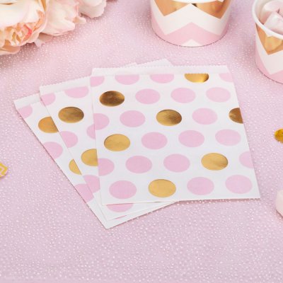 Pattern Works Treat Bags Rosa Dots