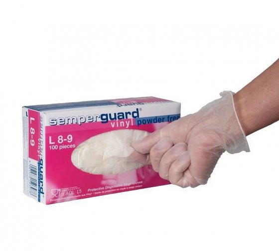 Vinylhandske för livsmedel 100-pack storlek L