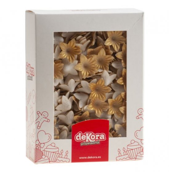Guldfärgade waferblommor
