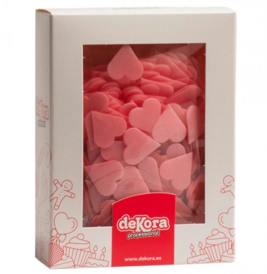 Syötävät Vohvelikoristeet Sydämet 495 kpl