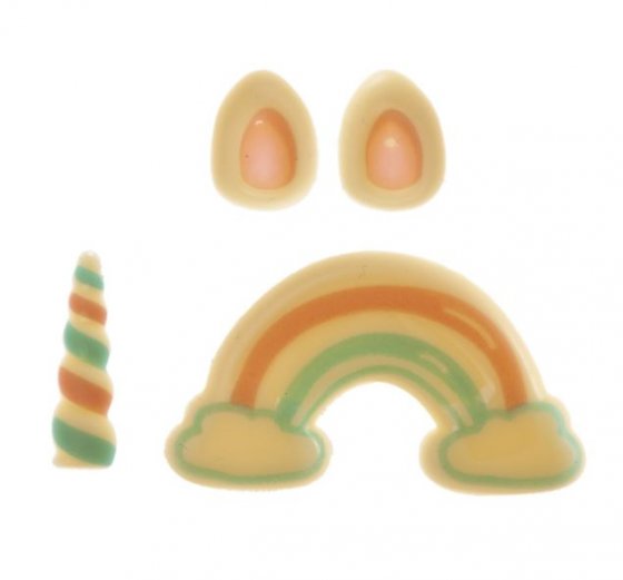 Chokladdekorationer unicorn