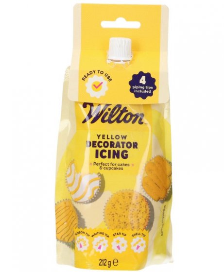 Wilton Decorator Icing - Valmis kuorrute Keltainen 212 g