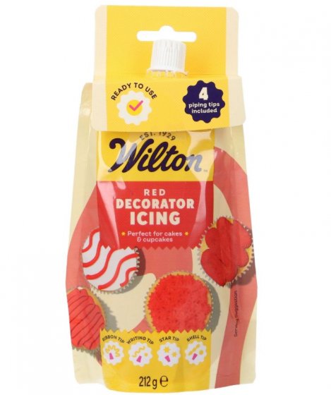 Wilton Decorator Icing - Valmis kuorrute Punainen 212 g