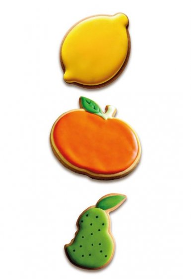 Wilton Cookie Cutter citron/apelsin/päron 3-pack