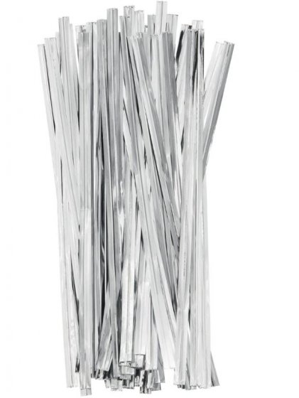 twist ties silver