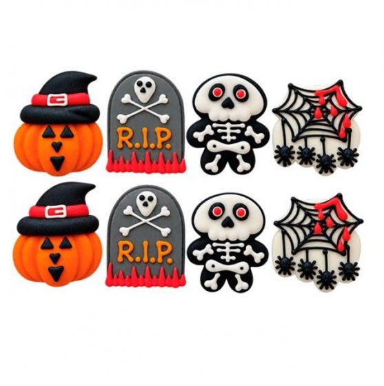 Wilton Sokerikoristeet Graveyard Goodies 8 kpl