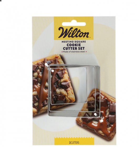 Wilton Cookie Cutter Fyrkanter 3-pack